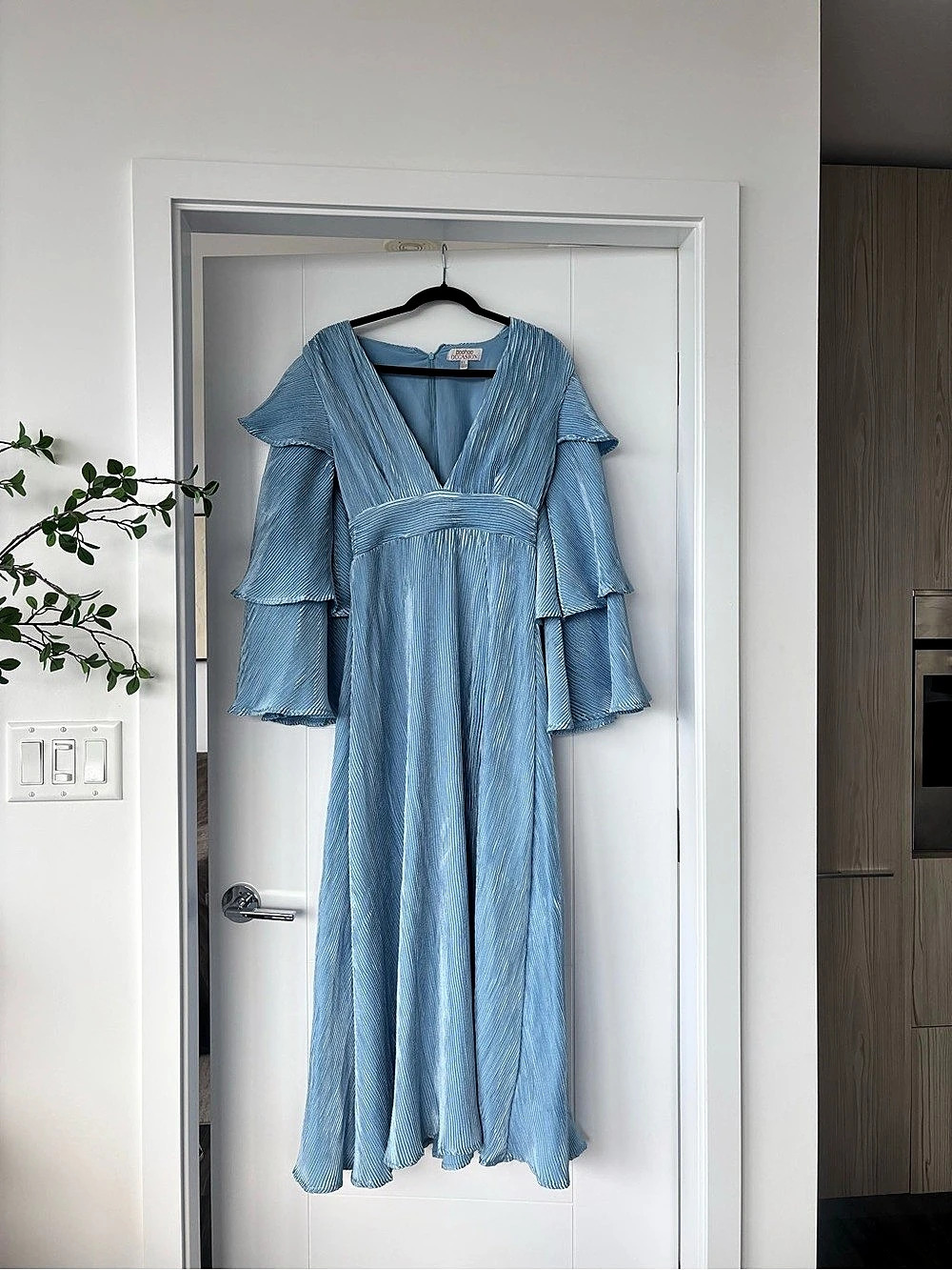 Boohoo Formal Blue Ruffle Dress - Picture 3 of 3